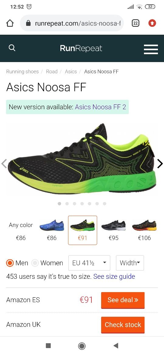 Asics Noosa FF Novas c etiqueta. Ler bem!!!