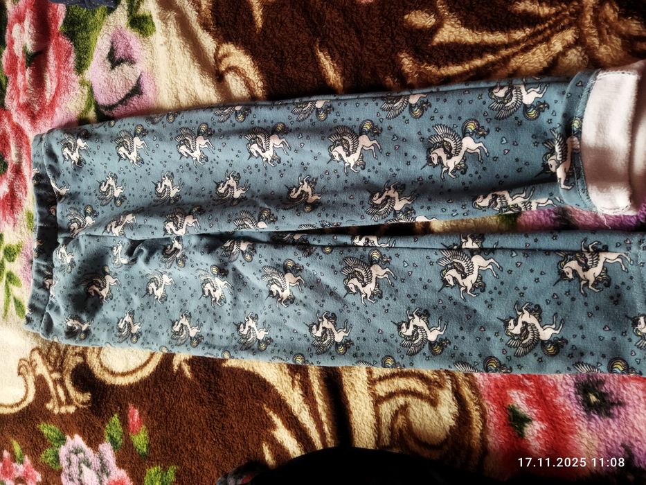 Теплі лосіни на дівчинку 134-140р