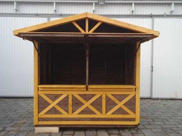 Domek handlowy 4 drewniany kiosk sklepik producent