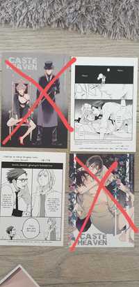 Manga yaoi pocztówki kolekcjonerskie dodatki caste heaven