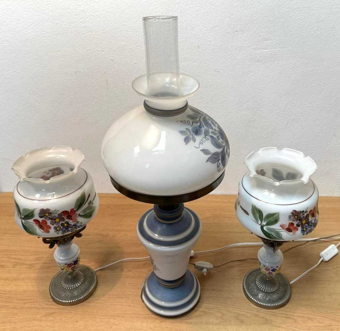 Candeeiros de mesa antigos porcelana