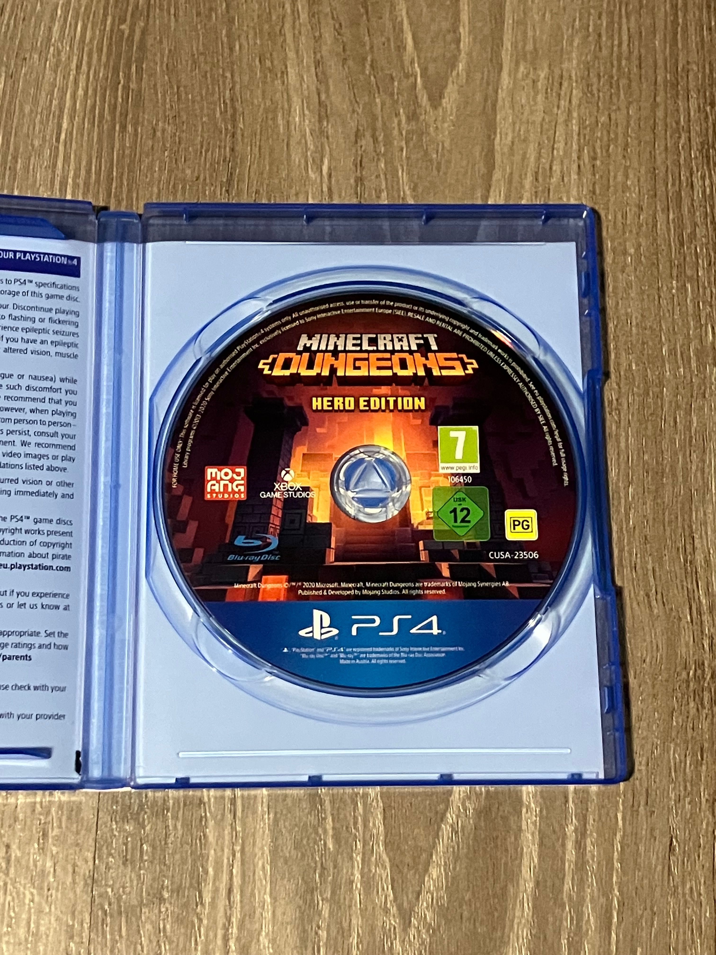 Gry na ps4 (Minecraft Dungeons hero edition, NBA 2k16)