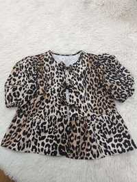 Леопардовая блузка размер S как ganni тренд сезона