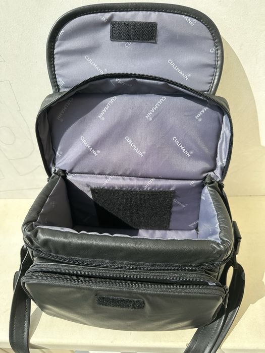 Сумка Cullmann из натуральной кожи черного цвета ,