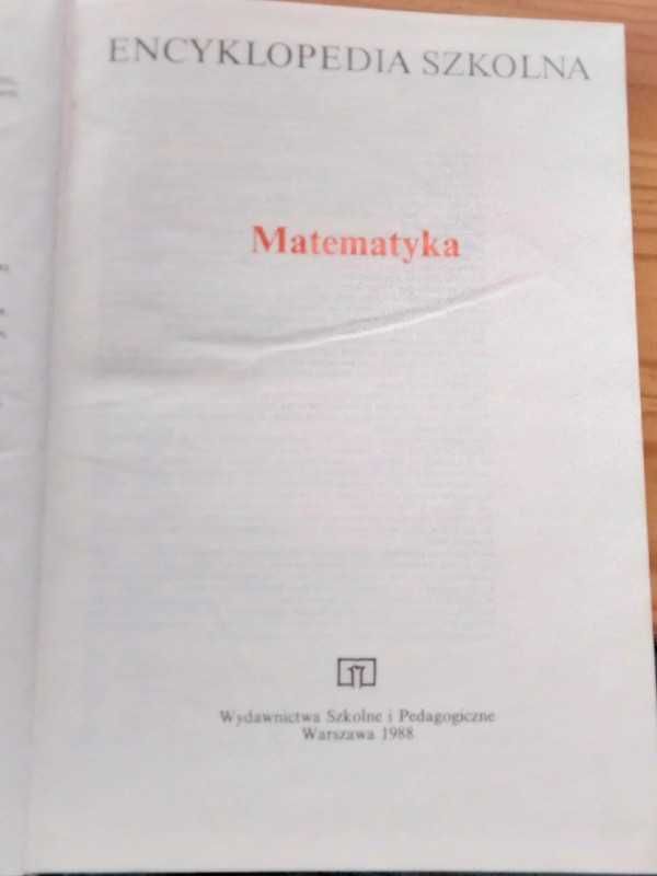 Encyklopedia szkolna matematyka
