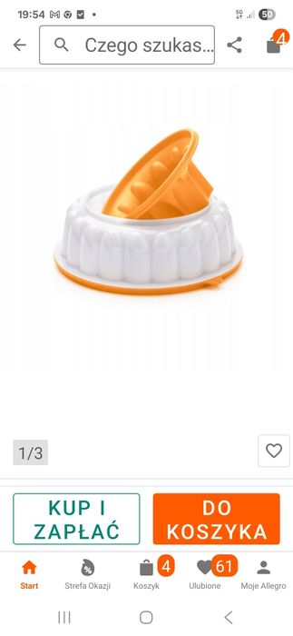 Forma do deserów Tupperware