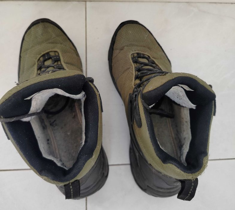 Ботинки треккинговые тканевые Merrel хаки оливковые зимние 42 размер