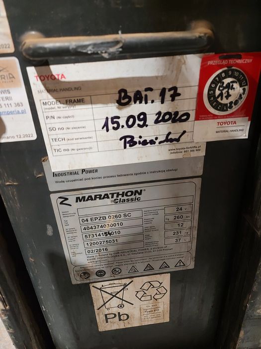Bt Lwe200 elektryczny wózek paletowy