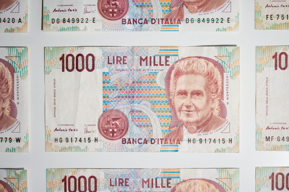 Notas de 1.000 Liras de Itália