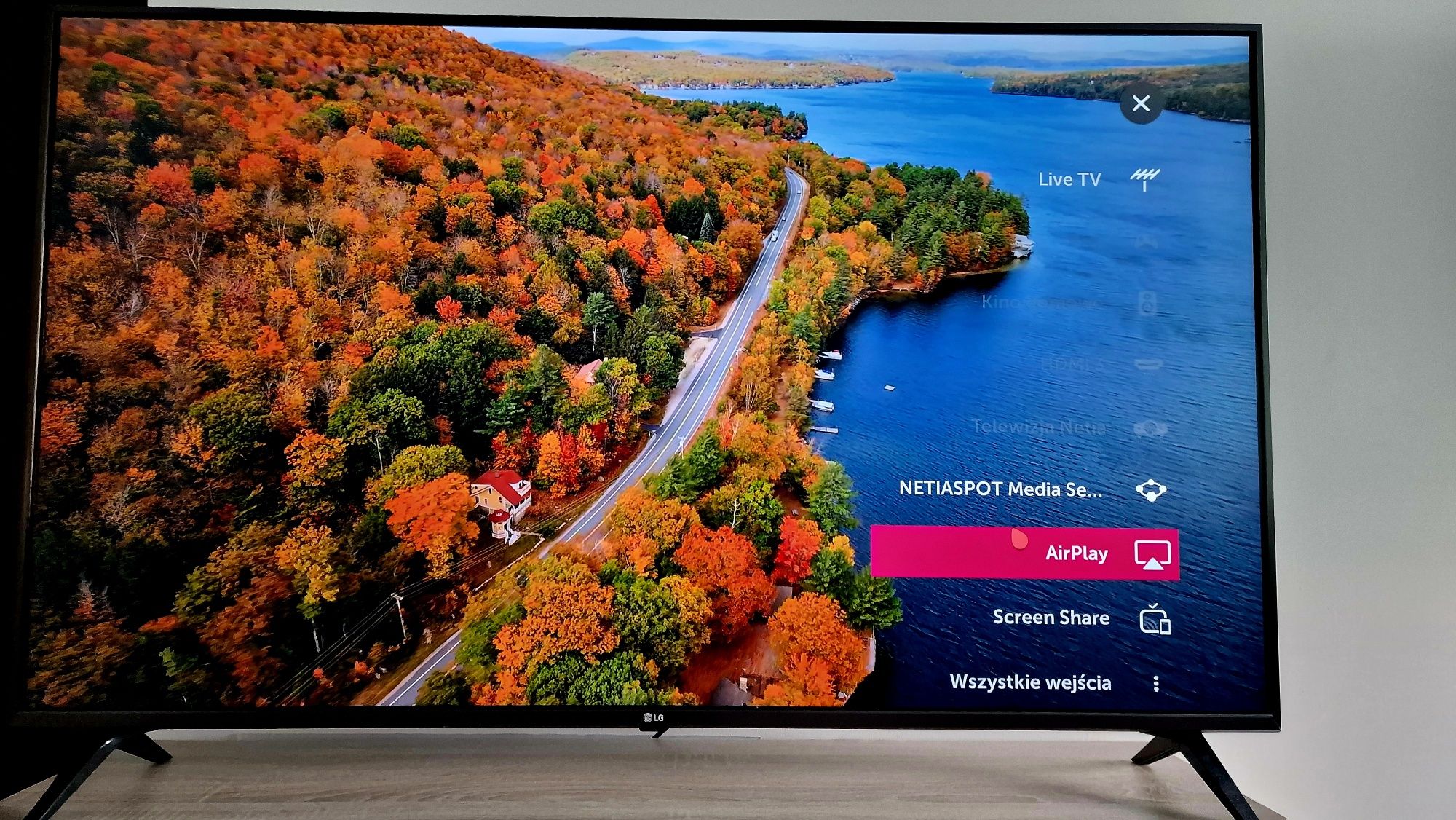 LG SmartTv 55' 100Hz, 4K, HDR, IA ThinQ, pilot z czujnikiem ruchu, Bt