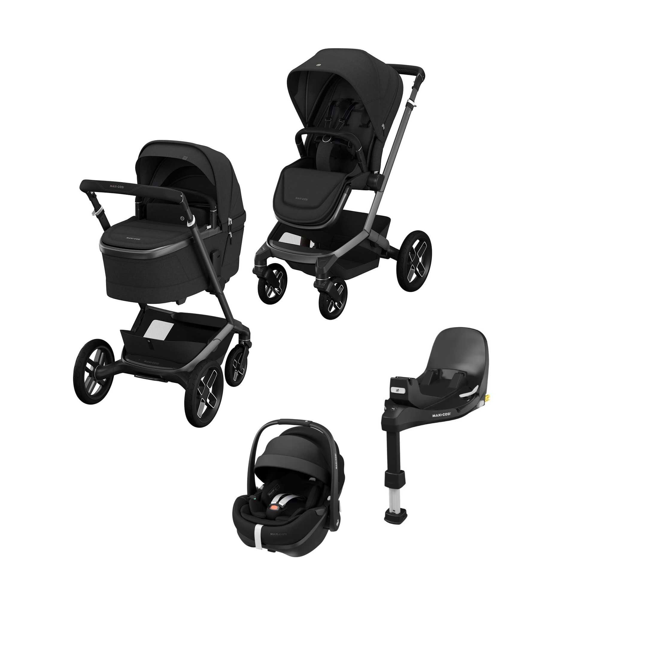 Maxi Cosi Fame 4w1 wózek uniwersalny +fotelik Pebble 360 Pro + baza