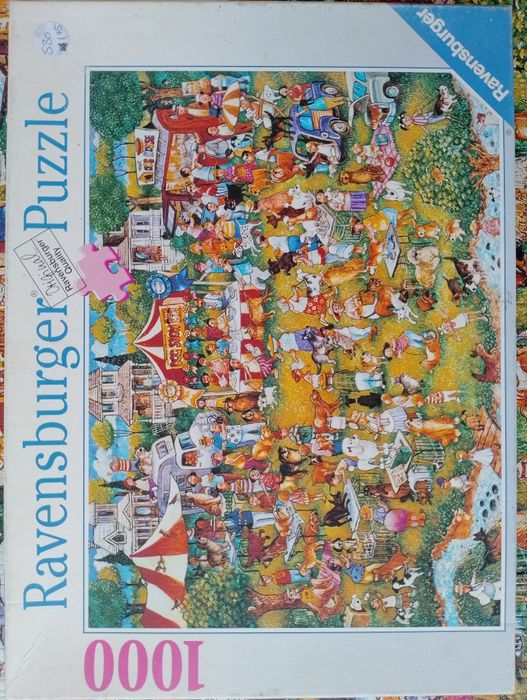 Puzzle 1000 Ravensburger rysowane komiks pies