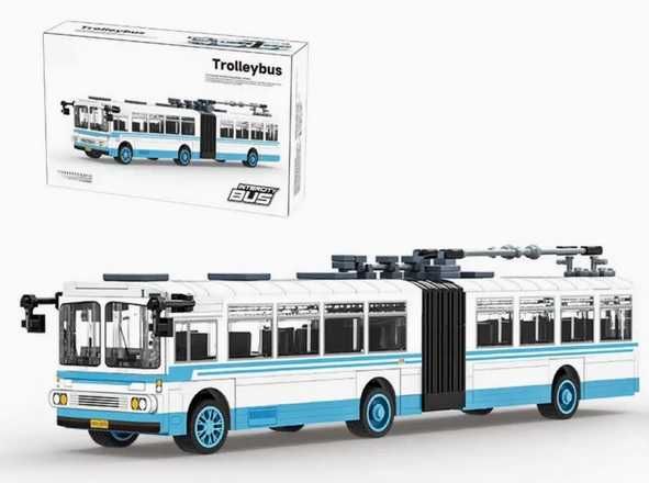 Klocki do złożenia jak autobus trolejbus ok. 1000 elementów