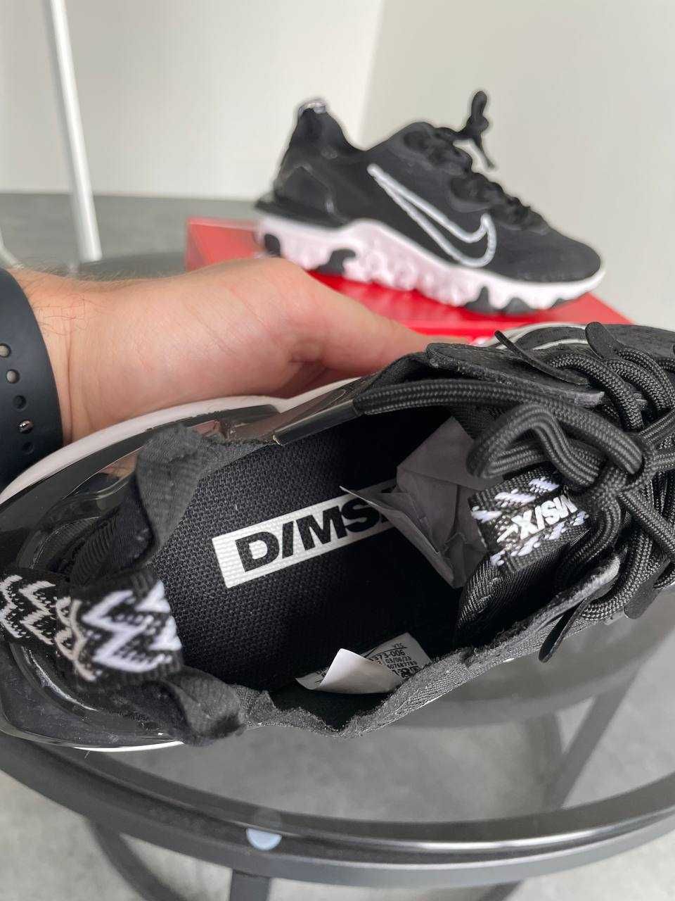 Кроссовки Nike React black white / Найк реакт черные 42 43 44