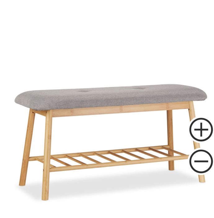 Ławka półka szafka regał na buty bambus