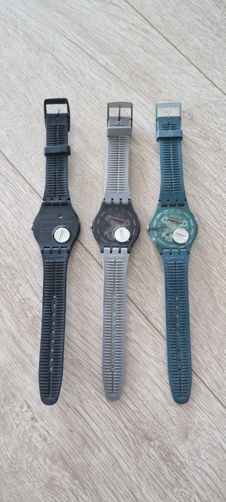 3 zegarki swatch