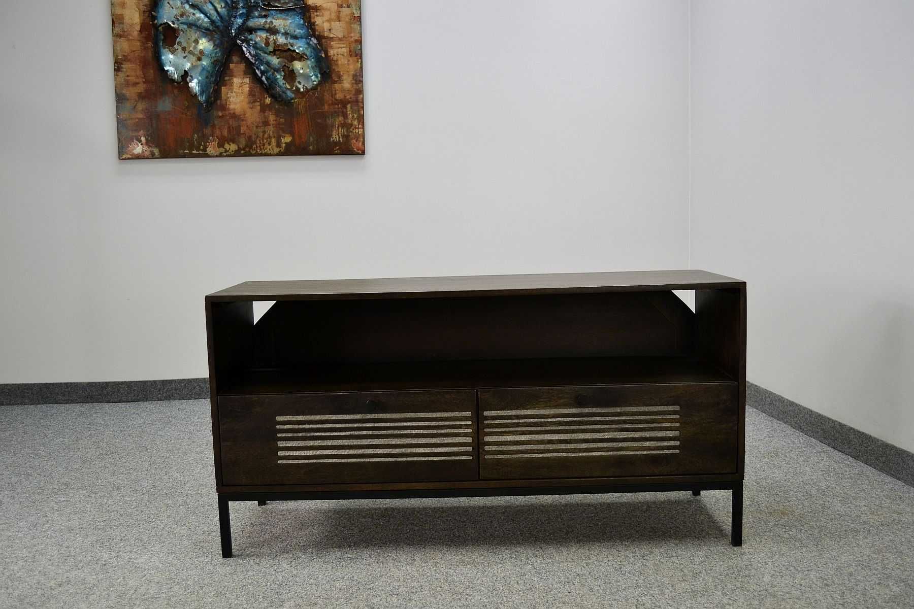 SZAFKA RTV BOLOGNA mango lakierowane120x40x61 cm