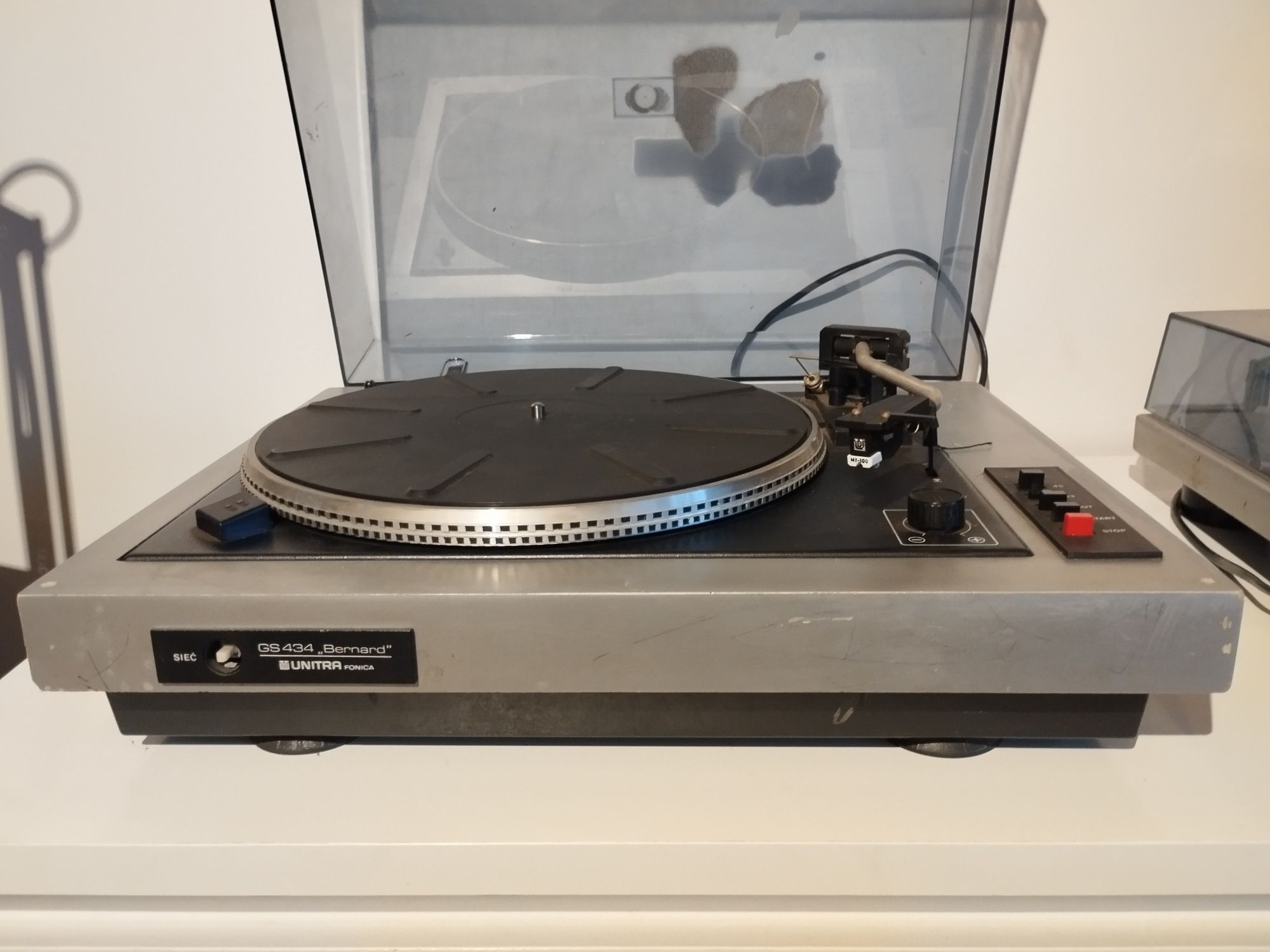 Gramofon UNITRA BERNARD GS 434 talerz wkładka pokrywa