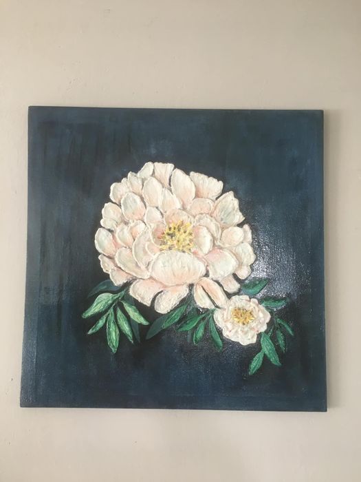 Obraz 3d 50x50 ręcznie malowane