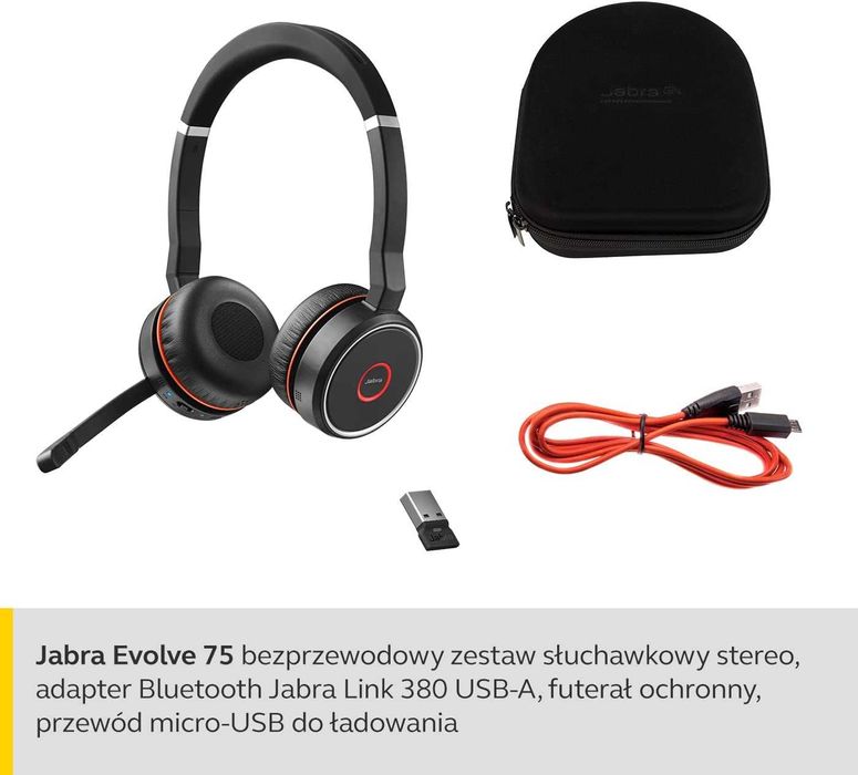 Słuchawki Jabra Evolve 75 - wolno działa mikrofon