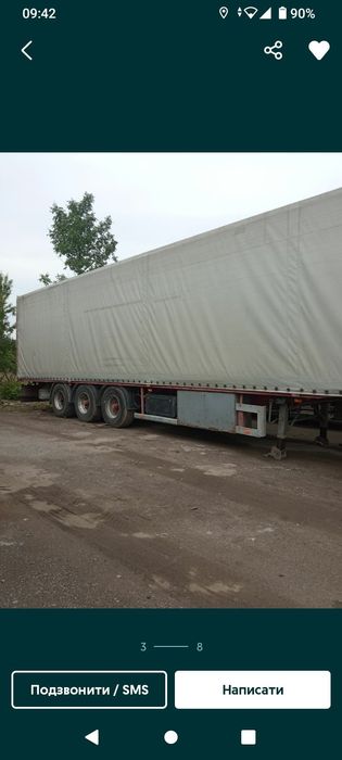 Продам Напівпричепи Платформу І Тентований Тент Мішок