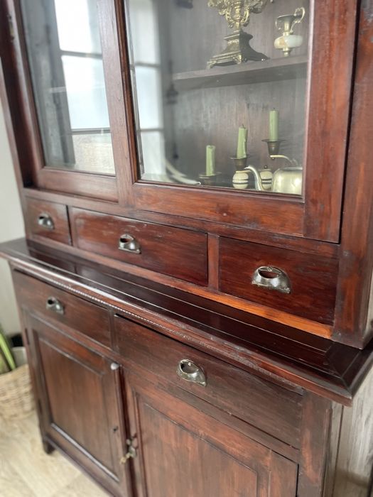 STARY kredens z duszą RUSTYKALNY WĄSKI vintage antyczny RETRO