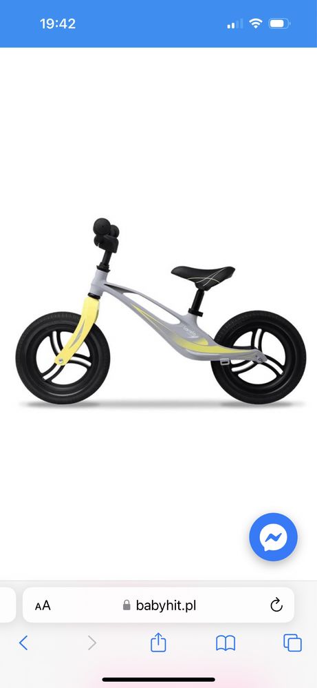 Lionelo rowerek rower biegowy dla dziecka - Bart Tour Grey Stone Nowy