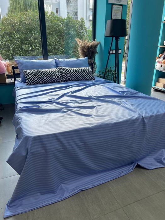 Страйп-сатин  постільна білизна