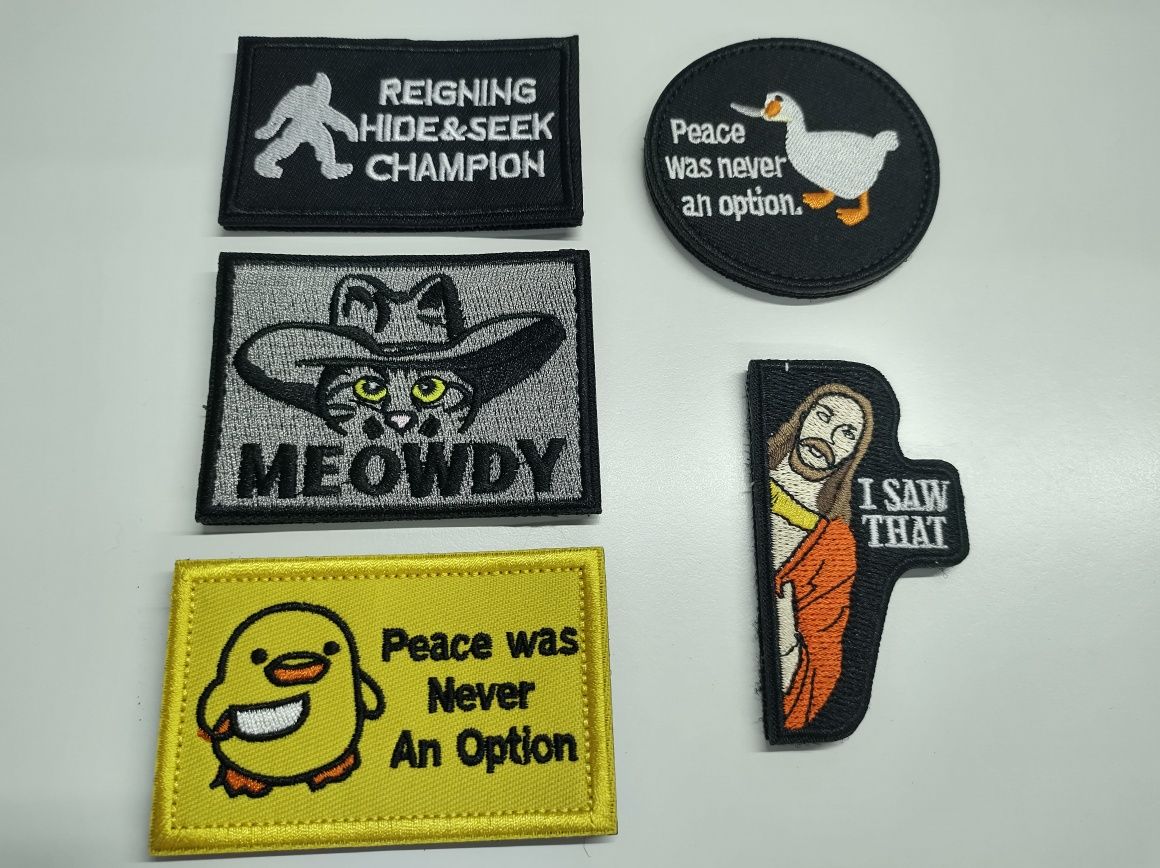 Conjunto de 5 Patch com velcro