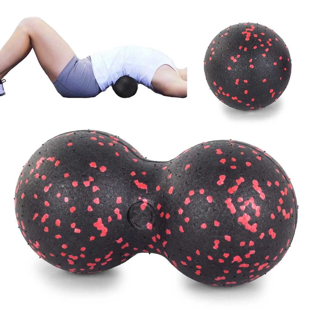 Piłka do MASAŻU DUOBALL Podwójna WAŁEK ROLLER do Ćwiczeń + Piłka SOLO