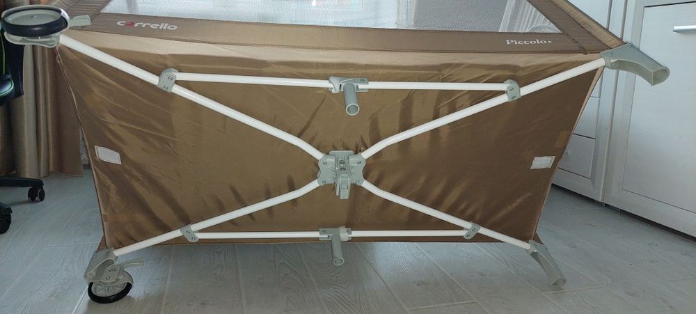 Ліжко манеж Carrello Piccolo Gold Grey White