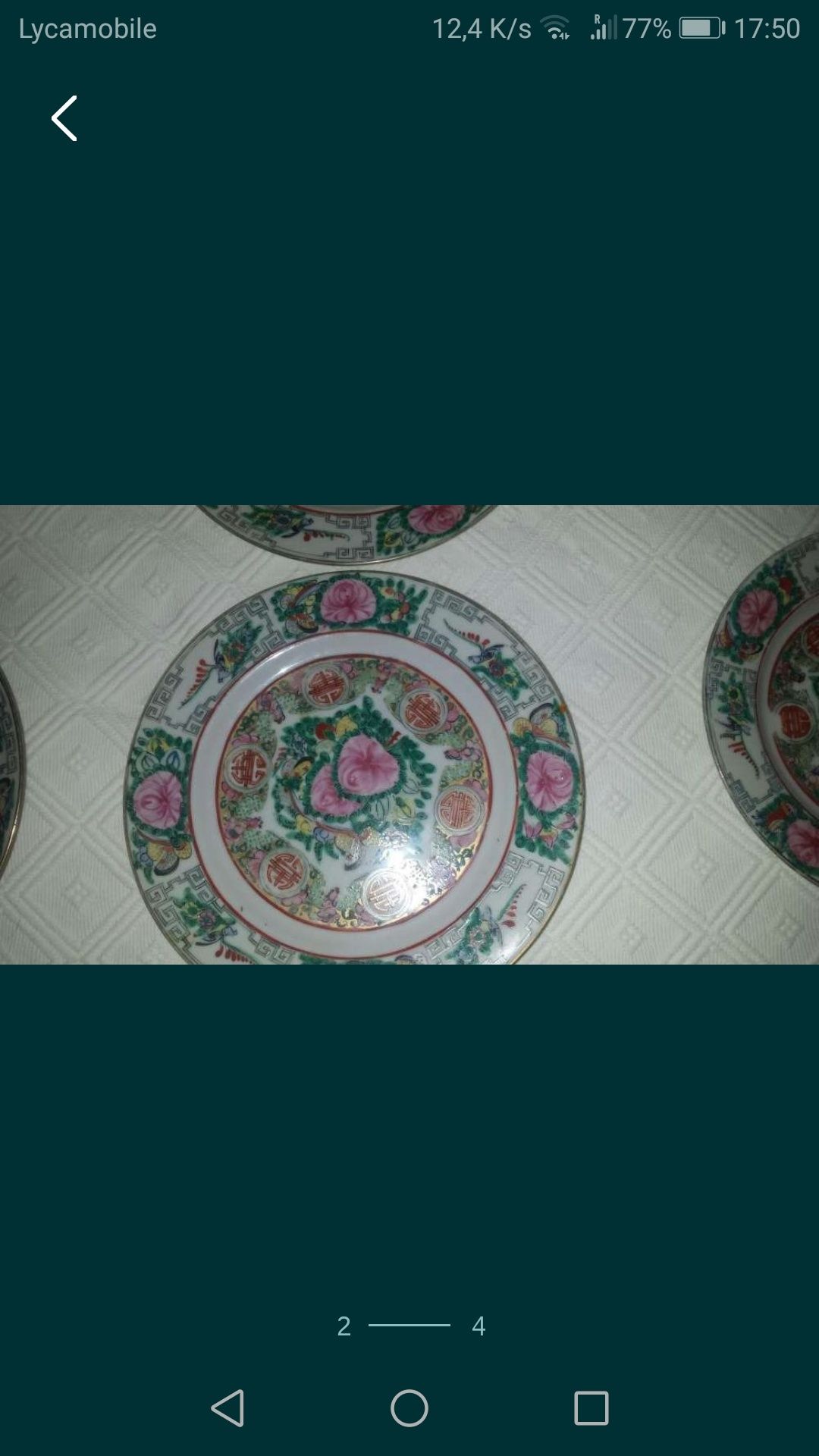 7 pratos porcelana pintadas a máo