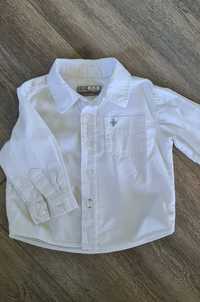 Biała koszula dla chłopca ZARA baby 68 na chrzest 3-6msc