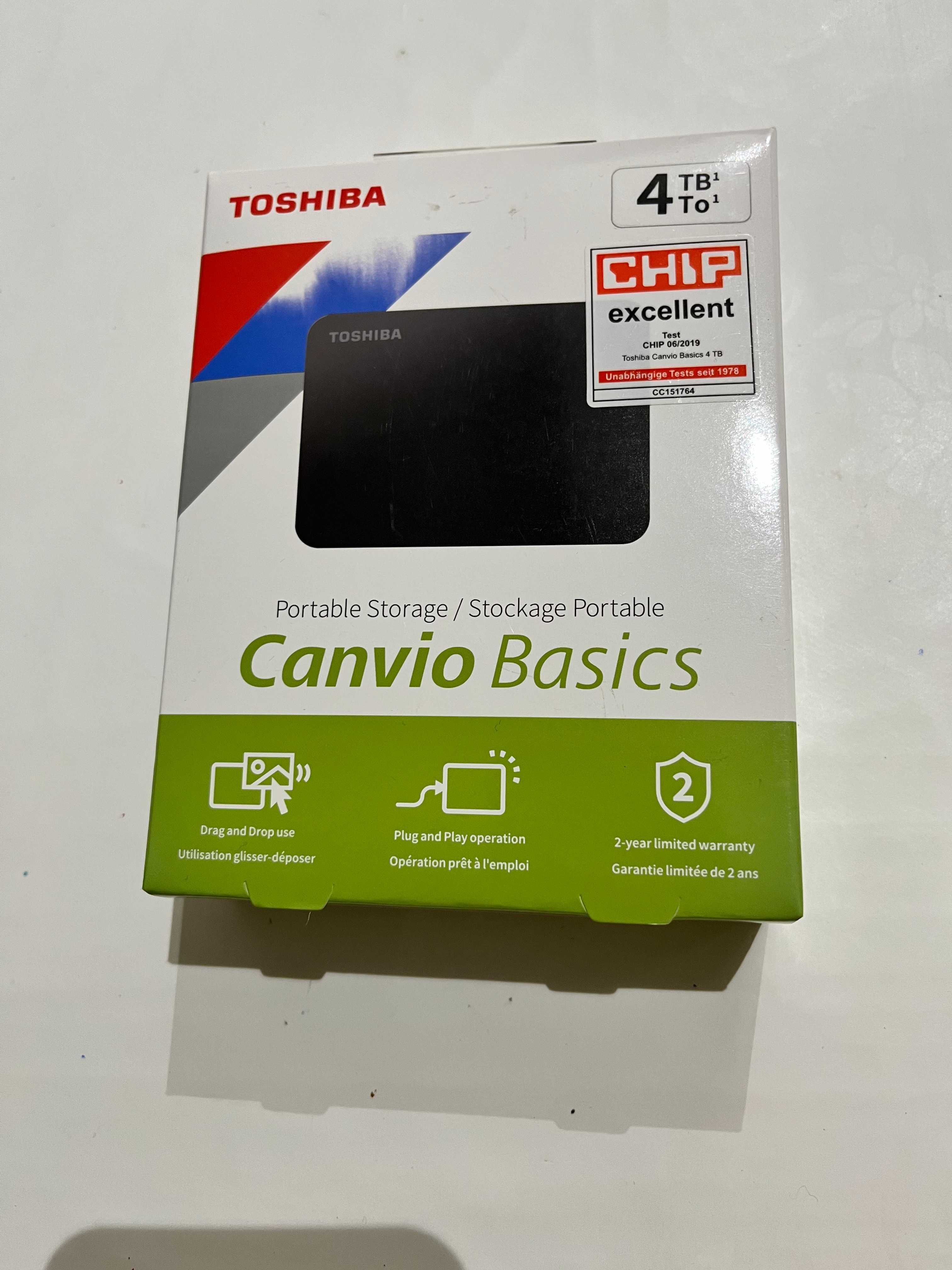 Disco Externo NOVO Toshiba 4TB 2.5'' Canvio Basics USB 3.0
