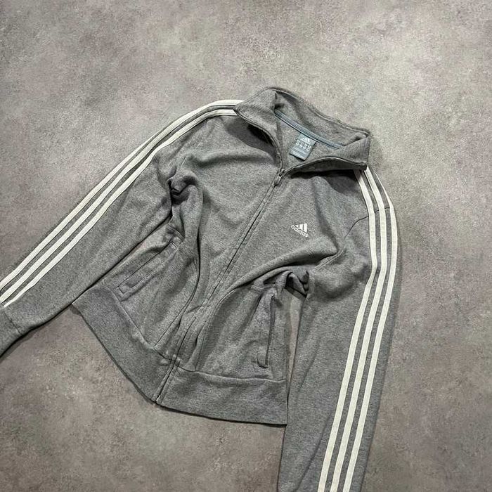 Vintage Bluza Adidas Zip Up Paski Trendy Coquette Retro 00s Y2K