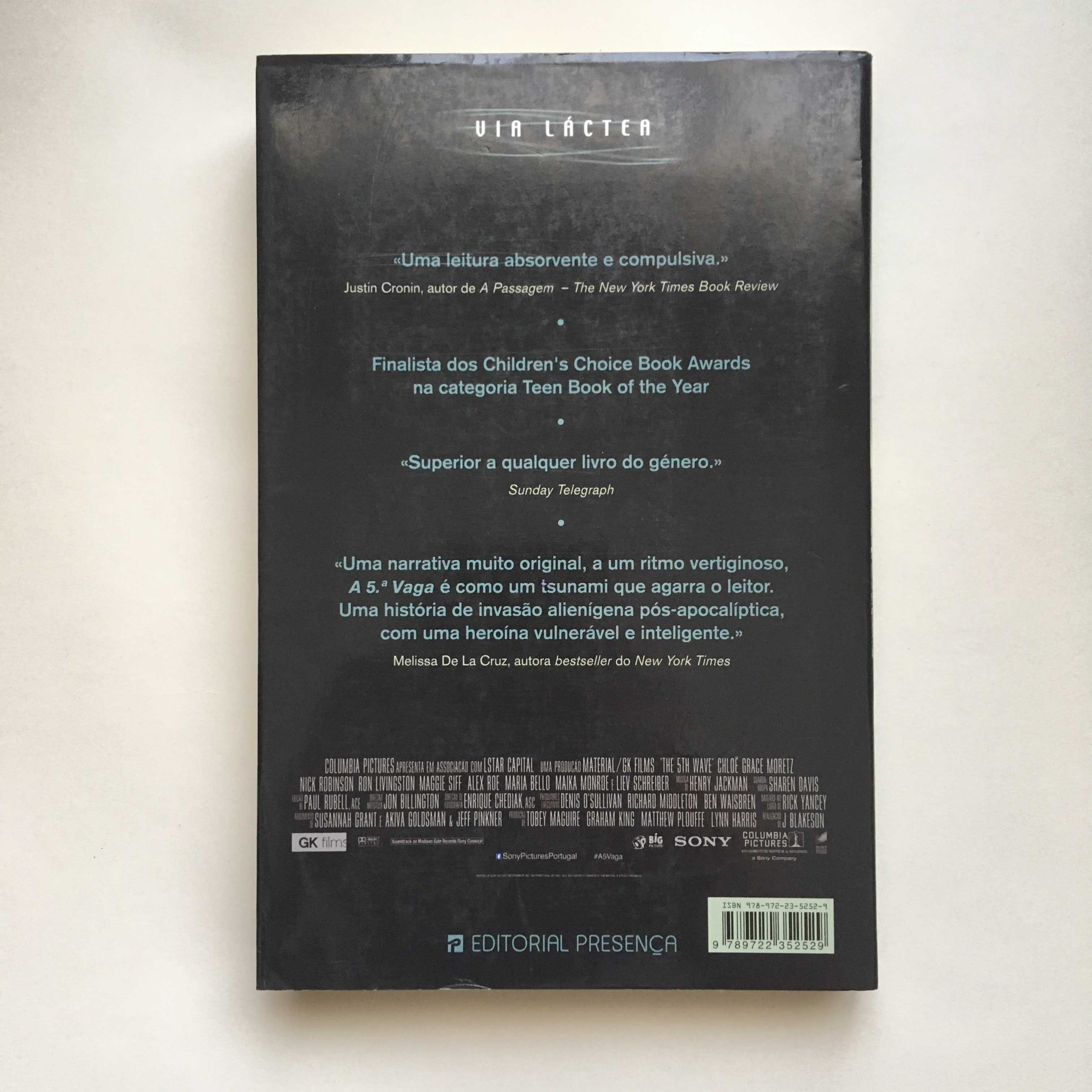 Livro "A 5ª Vaga" Rick Yancey