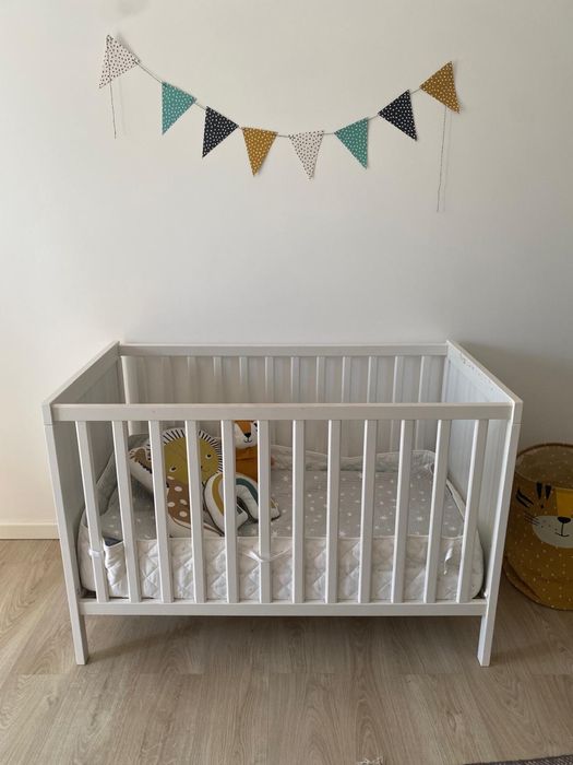 Berço e colchão Branco bebé