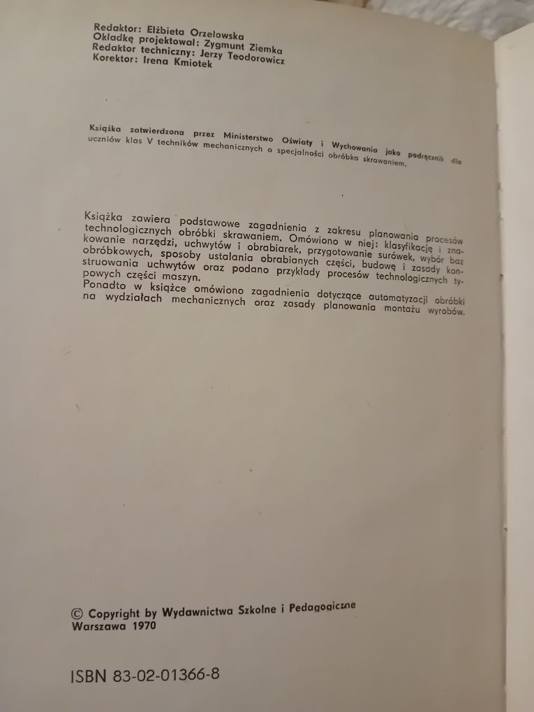 Technologia budowy maszyn Wacław Brodowicz