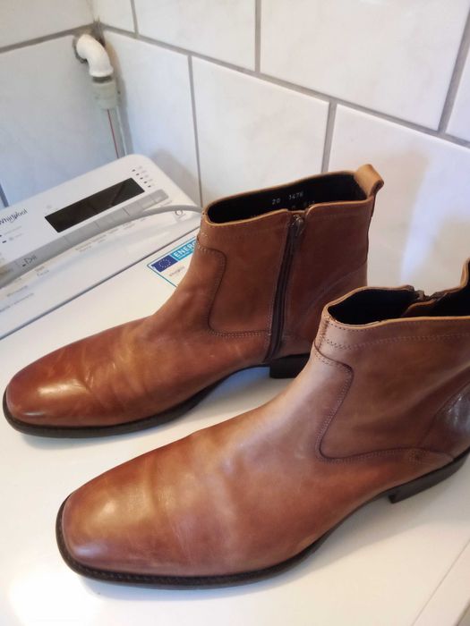 buty męskie skórzane 43 wkładka 28,5cm jesienno zimowe