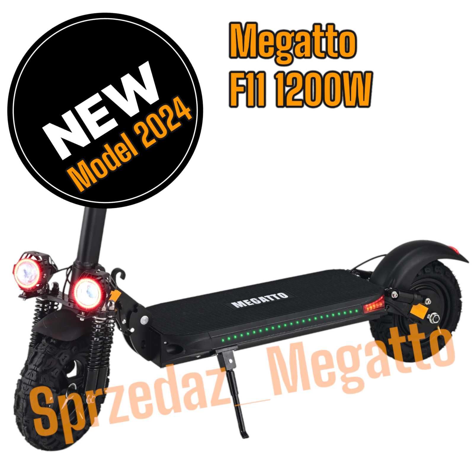 Hulajnoga elektryczna F11 1200W Szybka mocna hulajnoga Model 2024