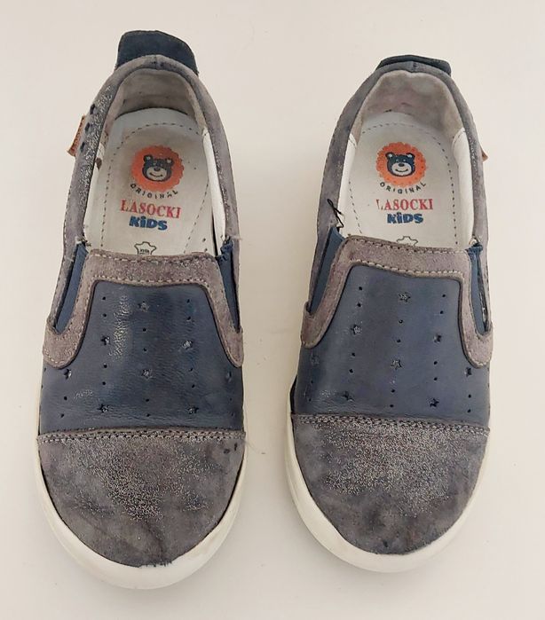 Mokasyny, buty wsuwane Lasocki kids, skóra naturalna