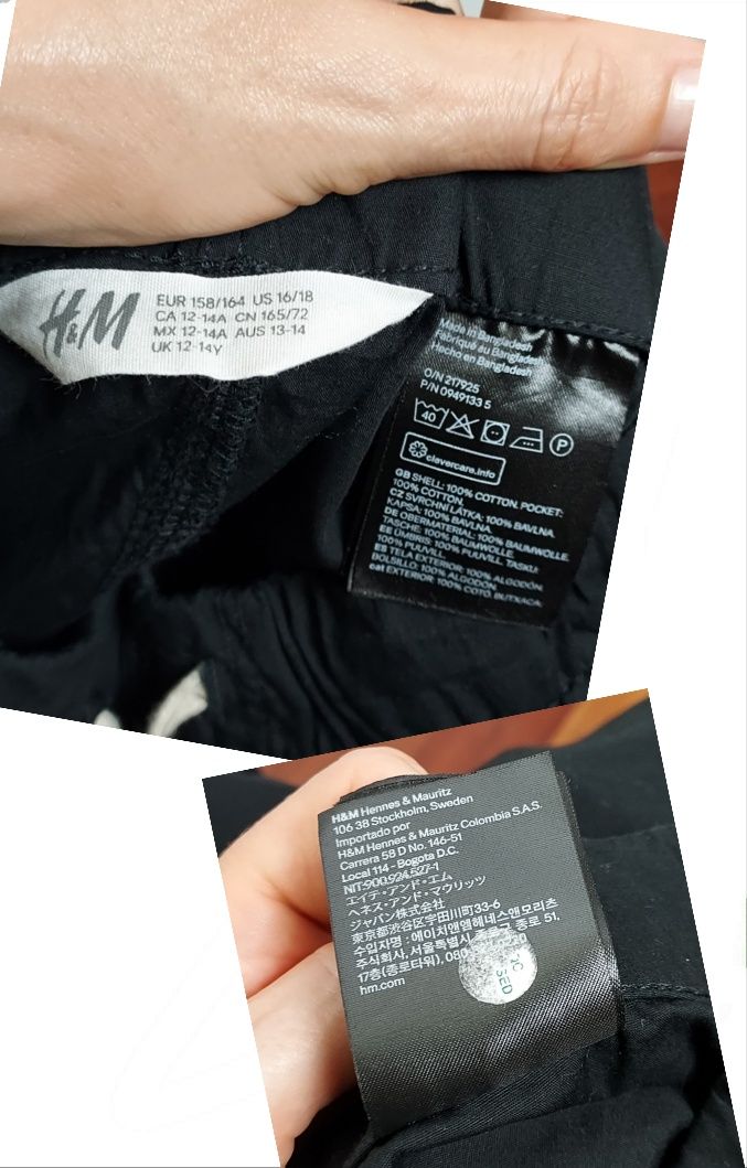 H&M_nowe chłopięce spodenki_12-14lat 158-164cm