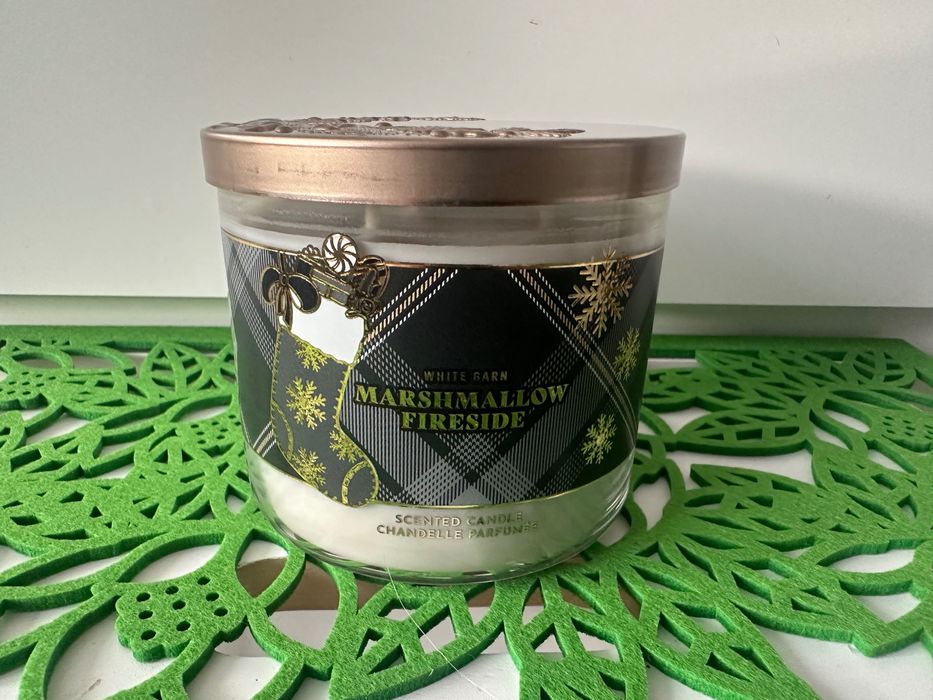 Świeca Bath & Body Works 3-knotowa - Marshmallow Fireside