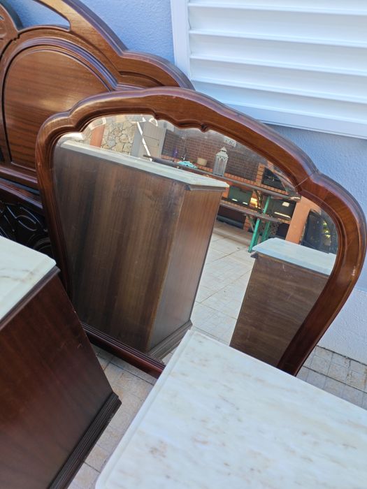 Conjunto Quarto de Casal em Mogno Maciço