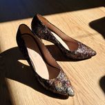 Skórzane buty na obcasie, szpilki marki Anis, rozmiar 37