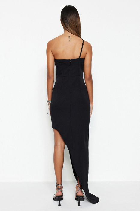 Trendyol 36 S Sukienka Czarna Maxi Klasyczna H16985