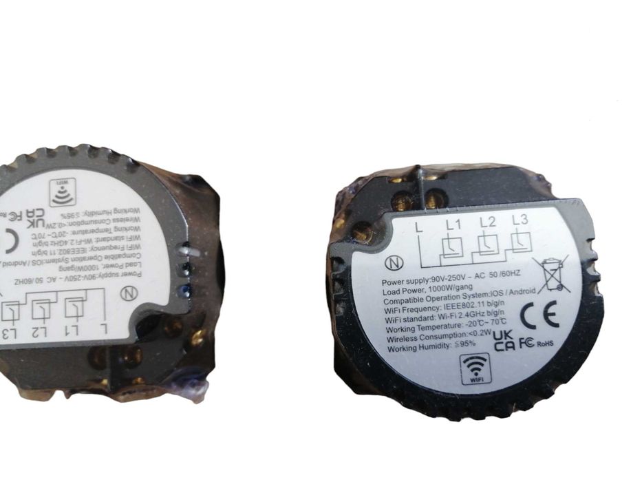 Wyłącznik podwójny Dotykowy BSeed czarny