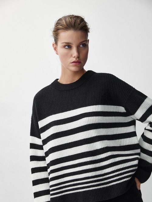 Вовняний светр massimo dutti 80% wool