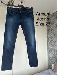 Jeansy biodrówki rurki Lotus Armani Jeans rozmiar 27 28