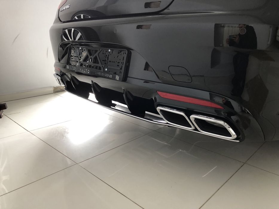 Диффузор насадки бампера Mercedes Benz S coupe W217 C217 63 AMG